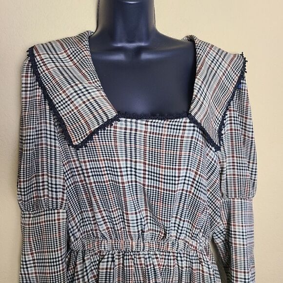 NWT Catch Stitch Plaid Dress - Picture 3 of 8